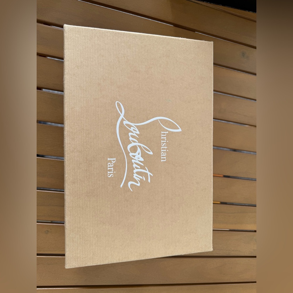 Christian Louboutin Beige Box with White Logo